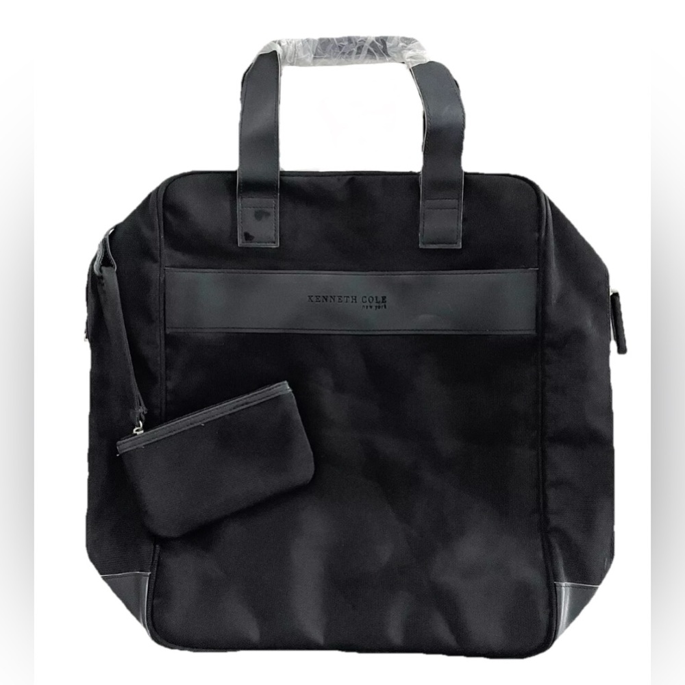 Kenneth Cole New York Black Travel Tote Garment Bag Carry-On 15” with Pouch